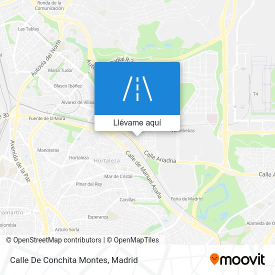 Mapa Calle De Conchita Montes