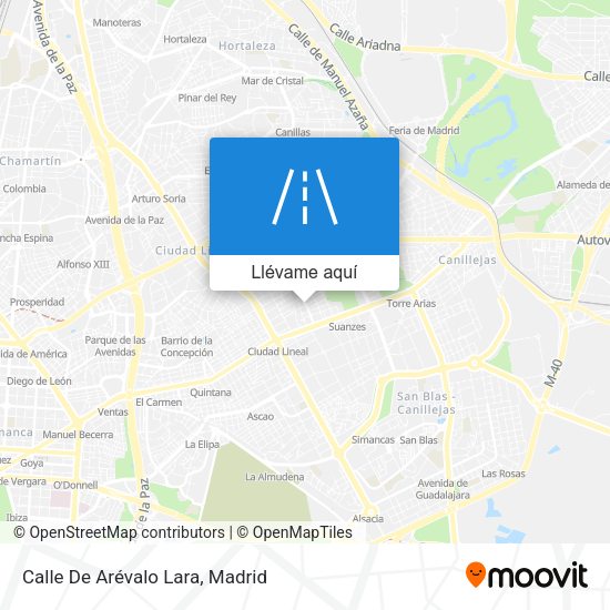 Mapa Calle De Arévalo Lara