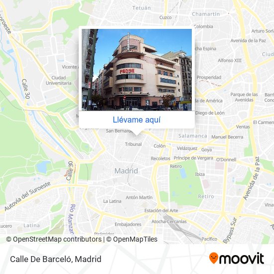 Mapa Calle De Barceló