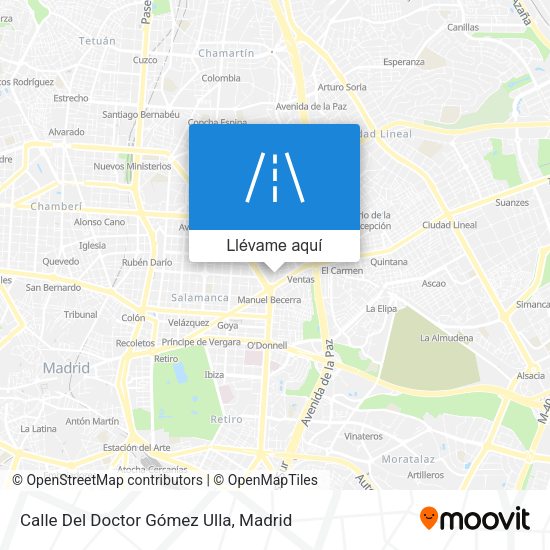 Mapa Calle Del Doctor Gómez Ulla