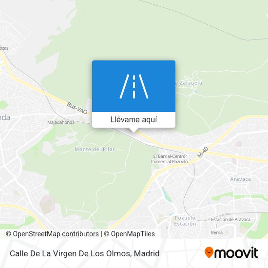 Mapa Calle De La Virgen De Los Olmos