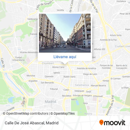 Mapa Calle De José Abascal