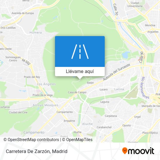 Mapa Carretera De Zarzón