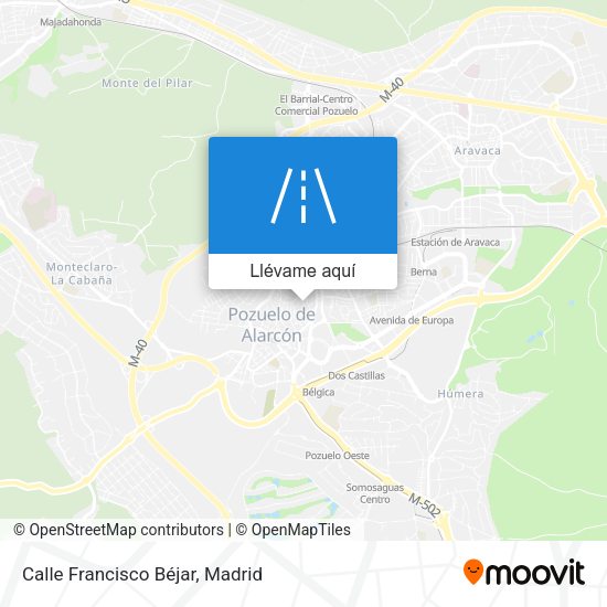 Mapa Calle Francisco Béjar