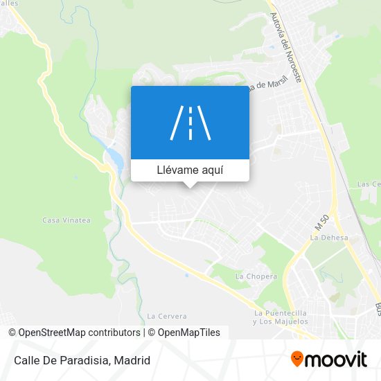 Mapa Calle De Paradisia