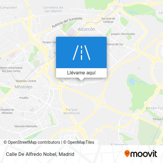 Mapa Calle De Alfredo Nobel