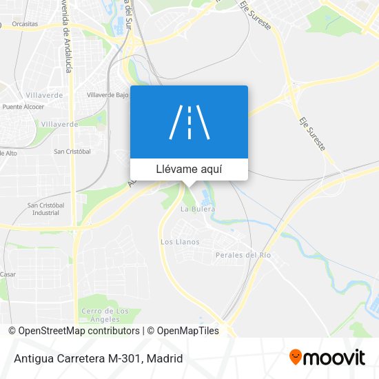Mapa Antigua Carretera M-301