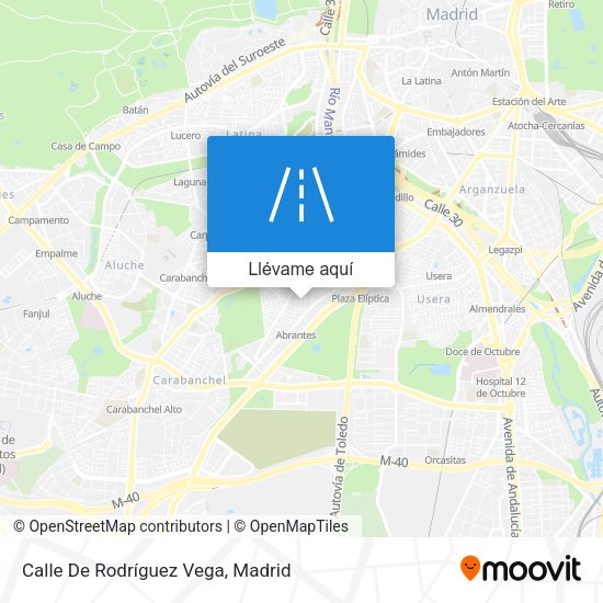 Mapa Calle De Rodríguez Vega