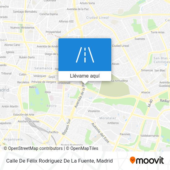 Mapa Calle De Félix Rodríguez De La Fuente