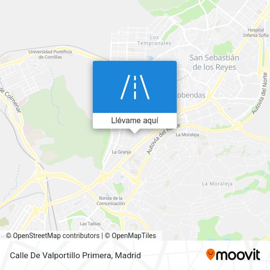 Mapa Calle De Valportillo Primera