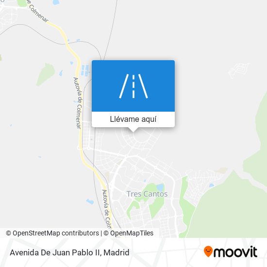 Mapa Avenida De Juan Pablo II