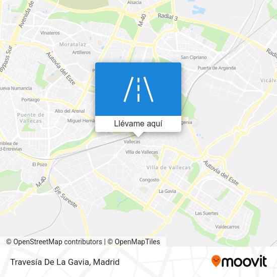 Mapa Travesía De La Gavia