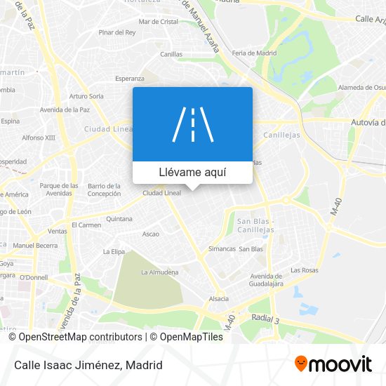 Mapa Calle Isaac Jiménez