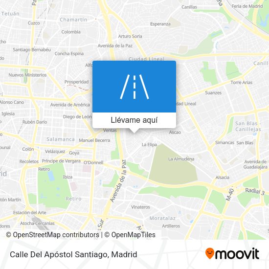 Mapa Calle Del Apóstol Santiago