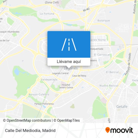 Mapa Calle Del Mediodía