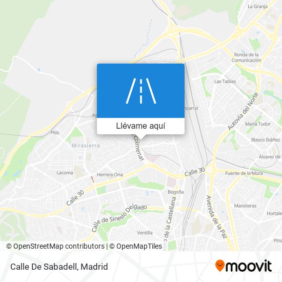 Mapa Calle De Sabadell