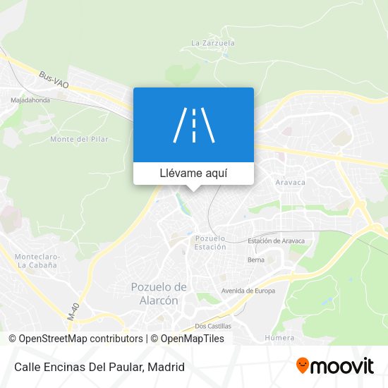 Mapa Calle Encinas Del Paular