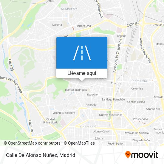 Mapa Calle De Alonso Núñez