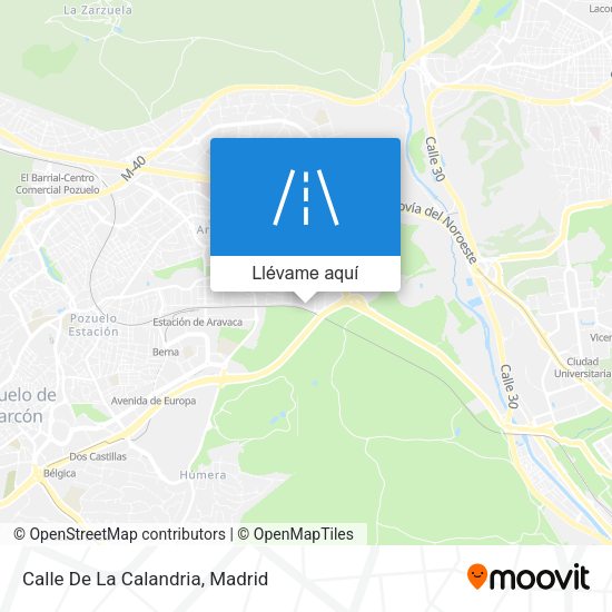 Mapa Calle De La Calandria