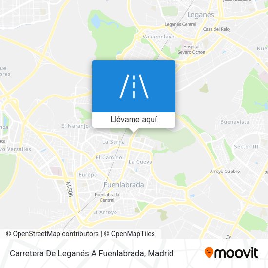 Mapa Carretera De Leganés A Fuenlabrada