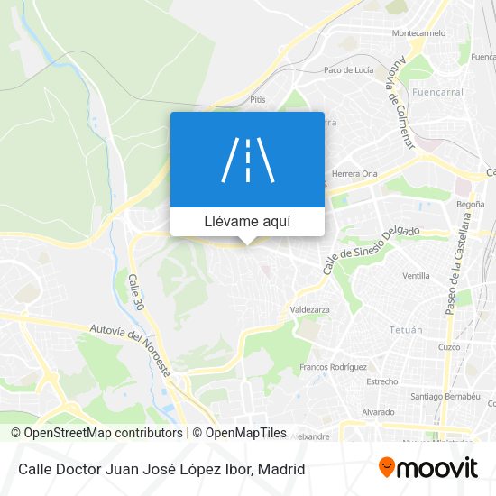 Mapa Calle Doctor Juan José López Ibor
