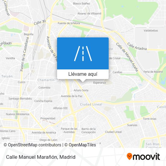 Mapa Calle Manuel Marañón
