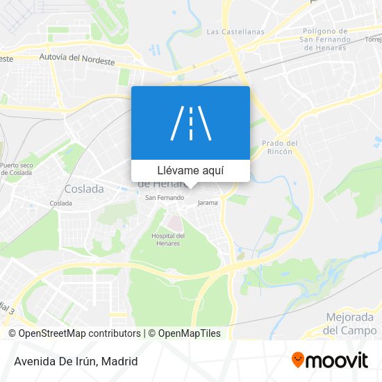 Mapa Avenida De Irún