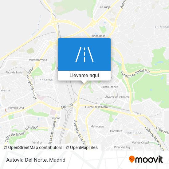 Mapa Autovía Del Norte