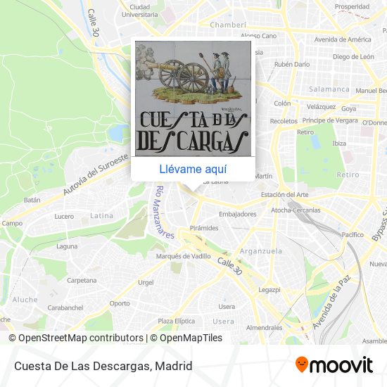 Cómo llegar a Cuesta De Las en Madrid Metro, Tren o Tren ligero?