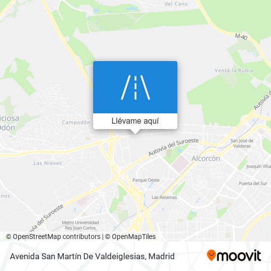 Mapa Avenida San Martín De Valdeiglesias