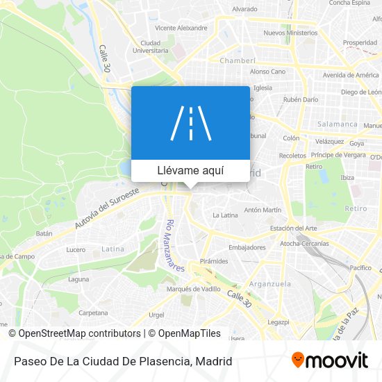 Mapa Paseo De La Ciudad De Plasencia