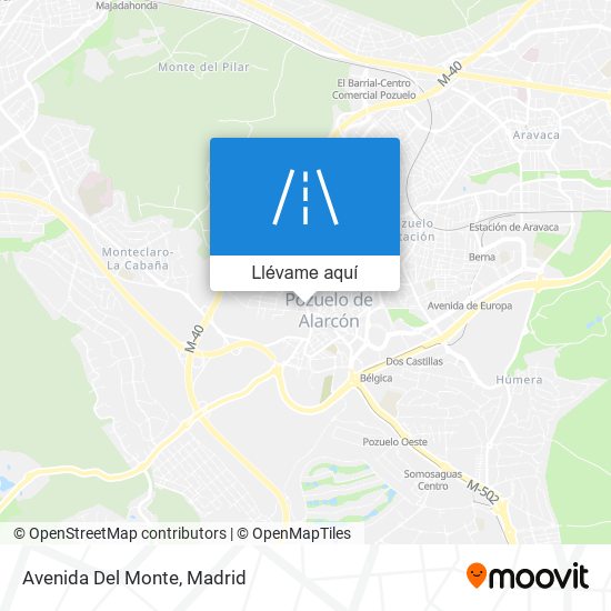 Mapa Avenida Del Monte