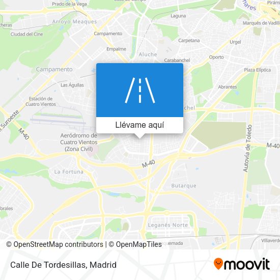Mapa Calle De Tordesillas