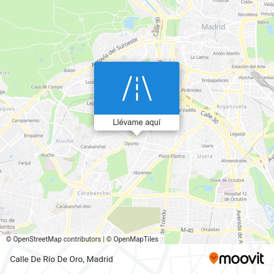 Mapa Calle De Río De Oro