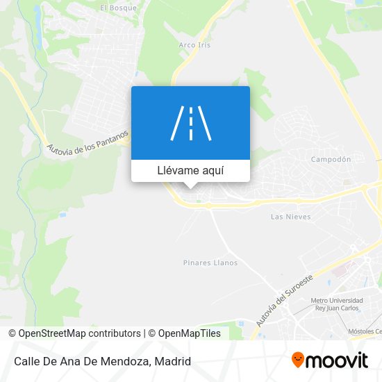 Mapa Calle De Ana De Mendoza