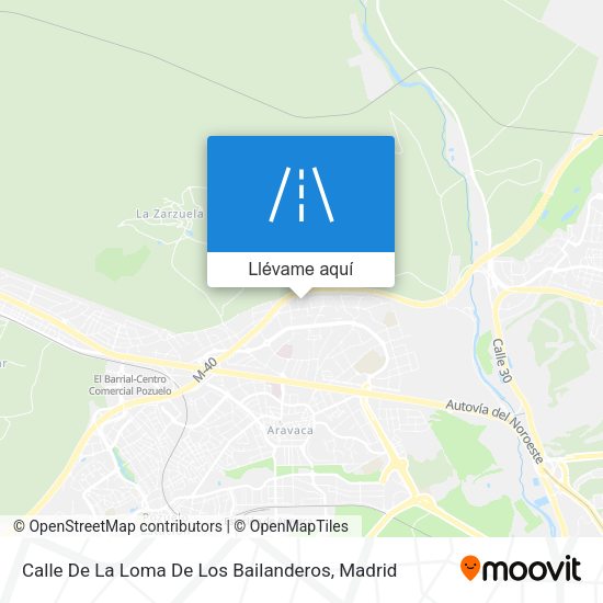 Mapa Calle De La Loma De Los Bailanderos