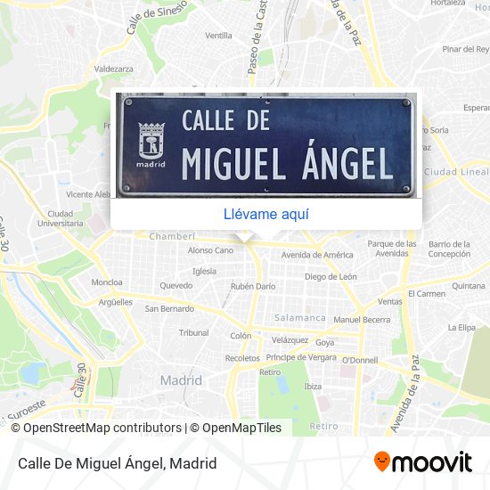 Mapa Calle De Miguel Ángel