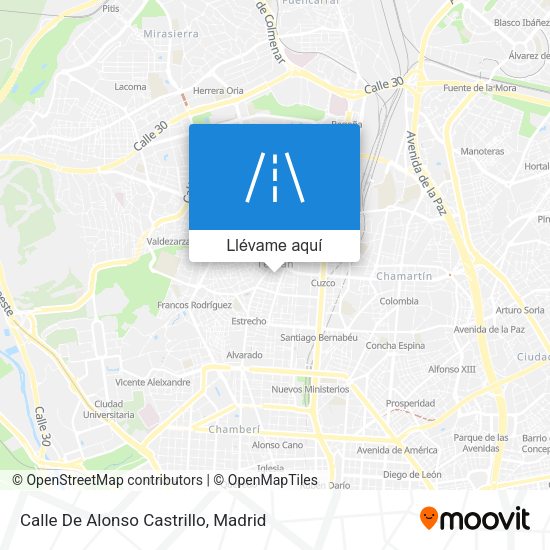 Mapa Calle De Alonso Castrillo
