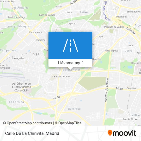 Mapa Calle De La Chirivita
