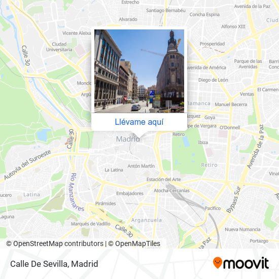 Mapa Calle De Sevilla