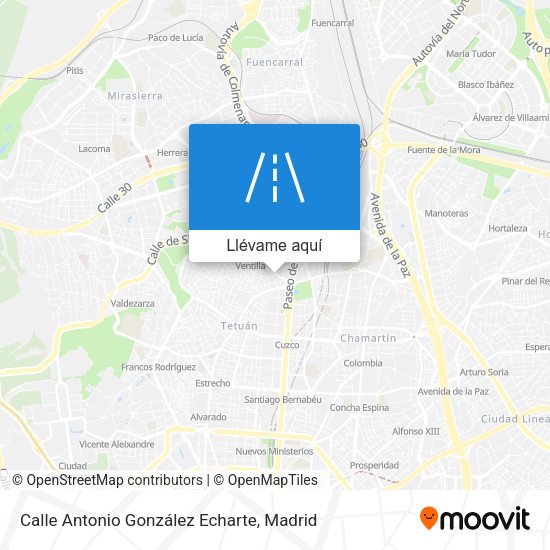 Mapa Calle Antonio González Echarte