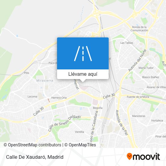 Mapa Calle De Xaudaró