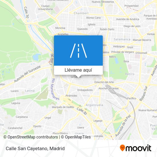 Mapa Calle San Cayetano