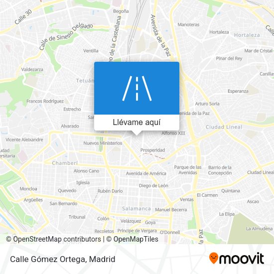 Mapa Calle Gómez Ortega