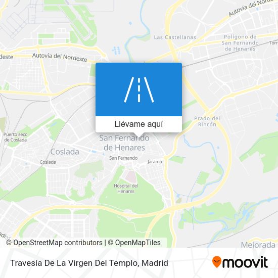 Mapa Travesía De La Virgen Del Templo
