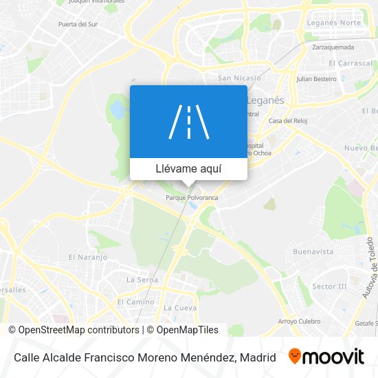 Mapa Calle Alcalde Francisco Moreno Menéndez