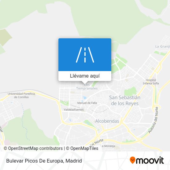 Mapa Bulevar Picos De Europa