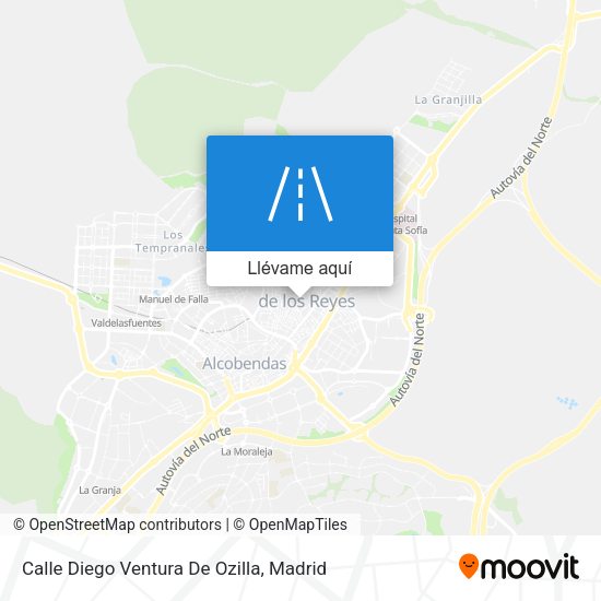 Mapa Calle Diego Ventura De Ozilla