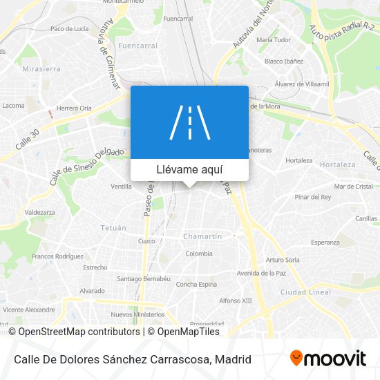 Mapa Calle De Dolores Sánchez Carrascosa
