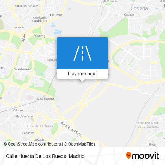 Mapa Calle Huerta De Los Rueda